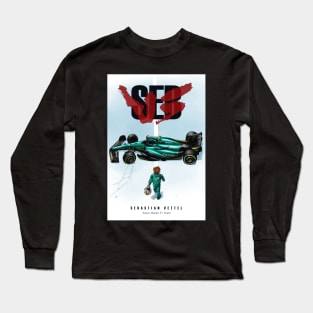 Sebastian Vettel Retirement Akira Poster Long Sleeve T-Shirt